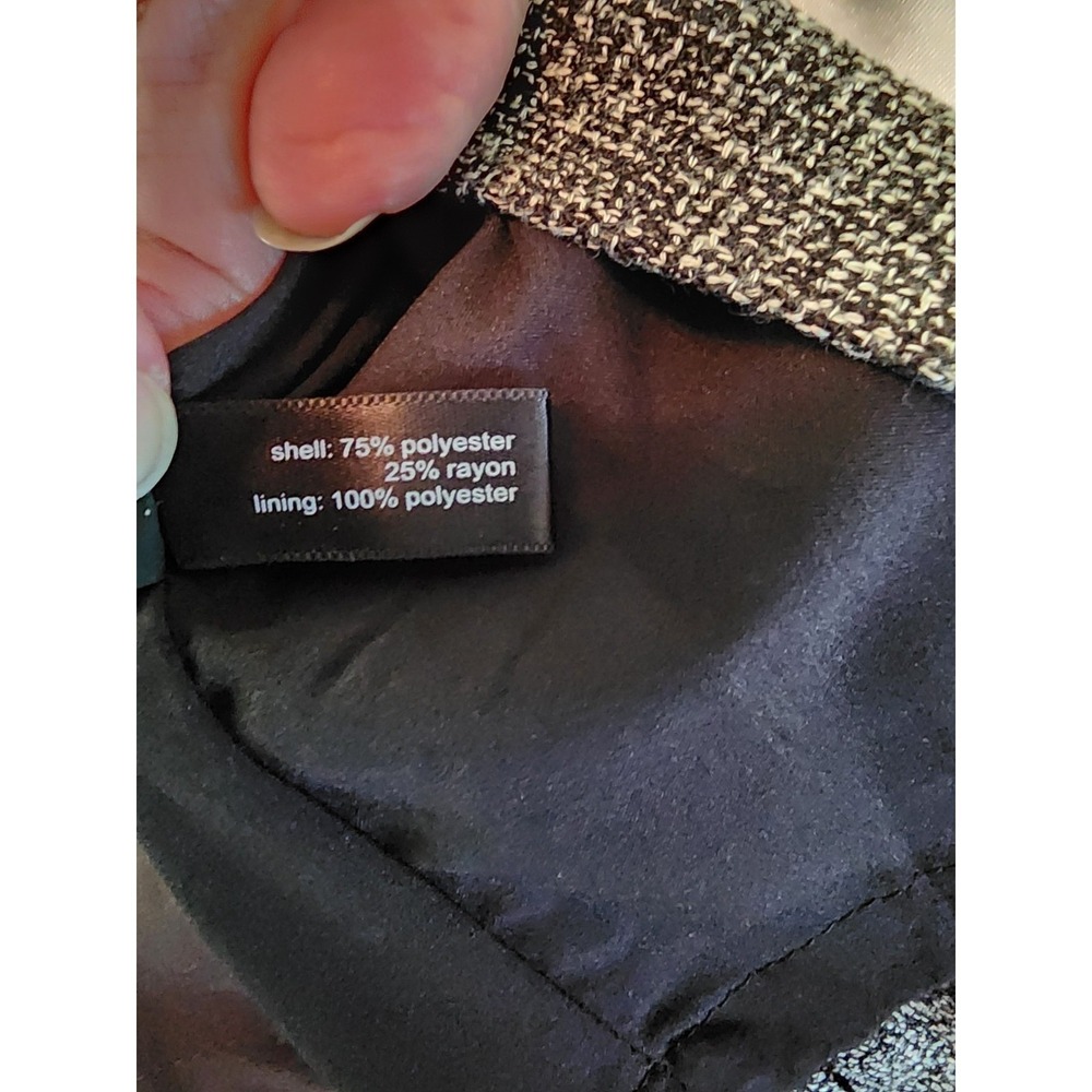 The Limited Womens 14 Black White Skirt Tweed Pencil Capsule Preppy Minimalist - Picture 5 of 7